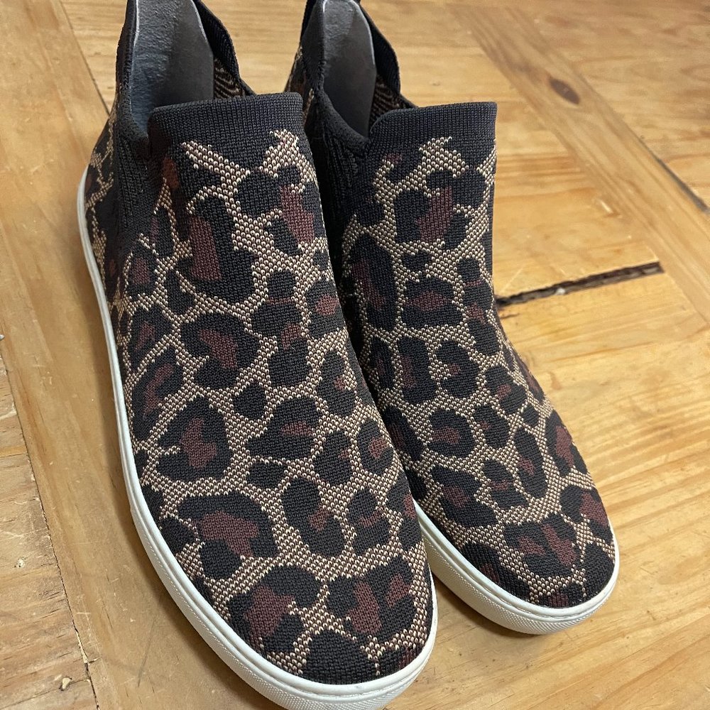 Rothy's Slip-On Cheetah Print Booties